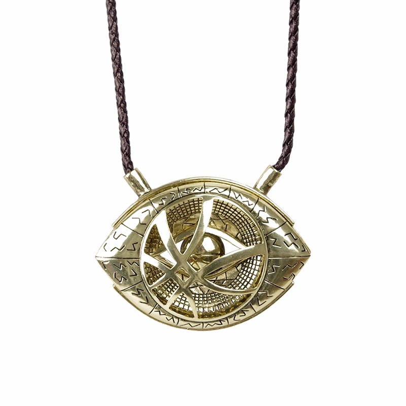 MARVEL DRSTEYEPNK03 Doutor Estranho Olho de Agamotto Colar com pingente,  ouro